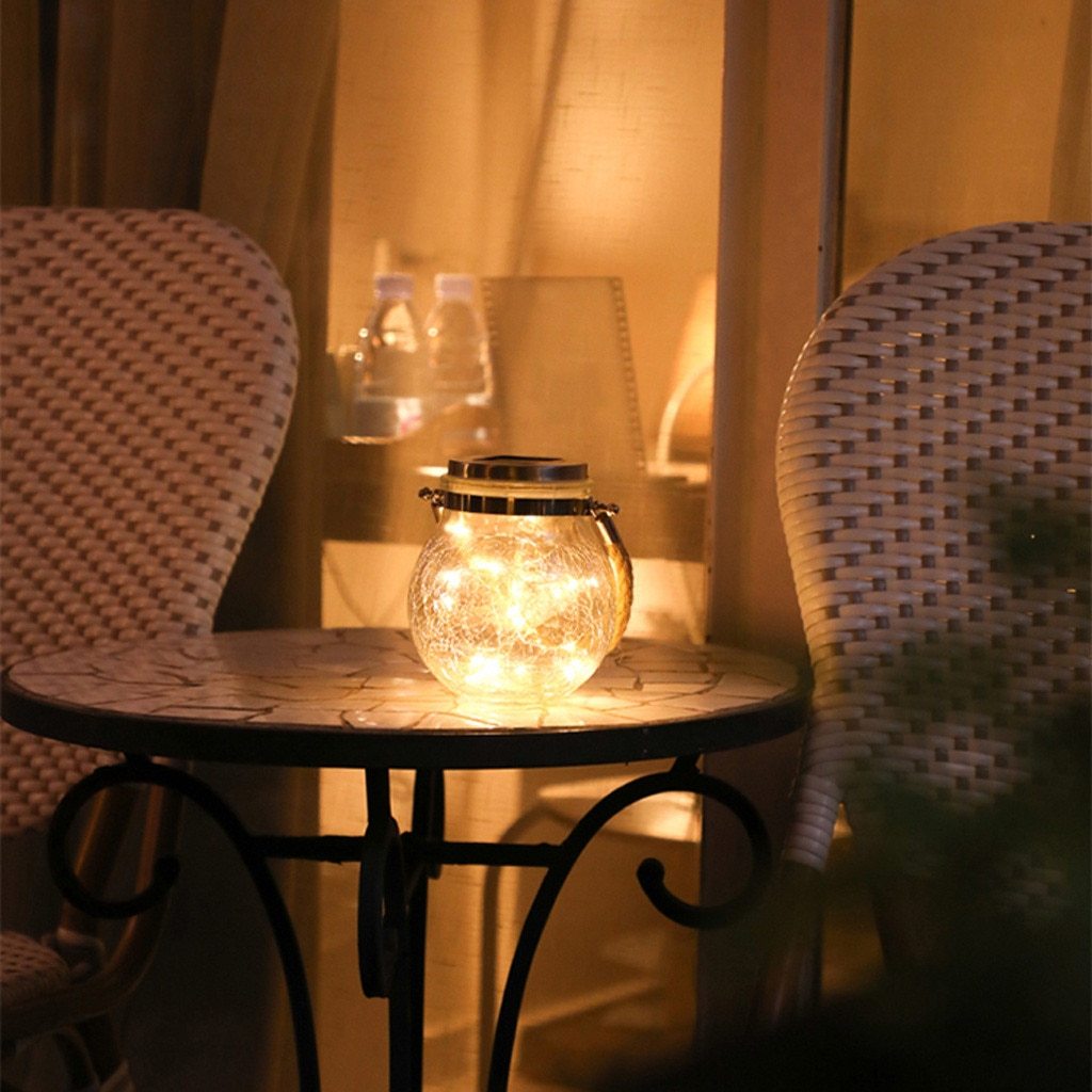 Calarbo™ Modern Round Glass Jar Garden Hanging Lamp