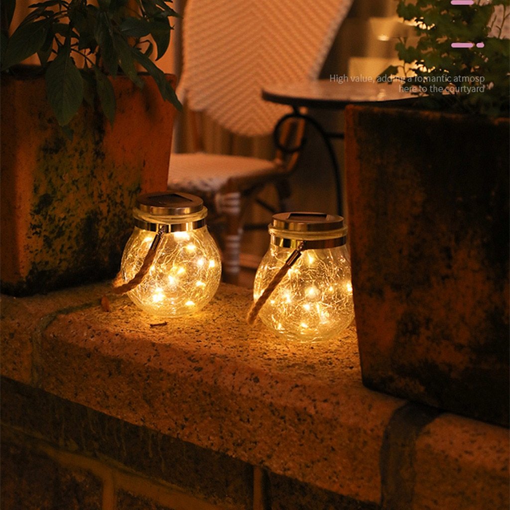 Calarbo™ Modern Round Glass Jar Garden Hanging Lamp