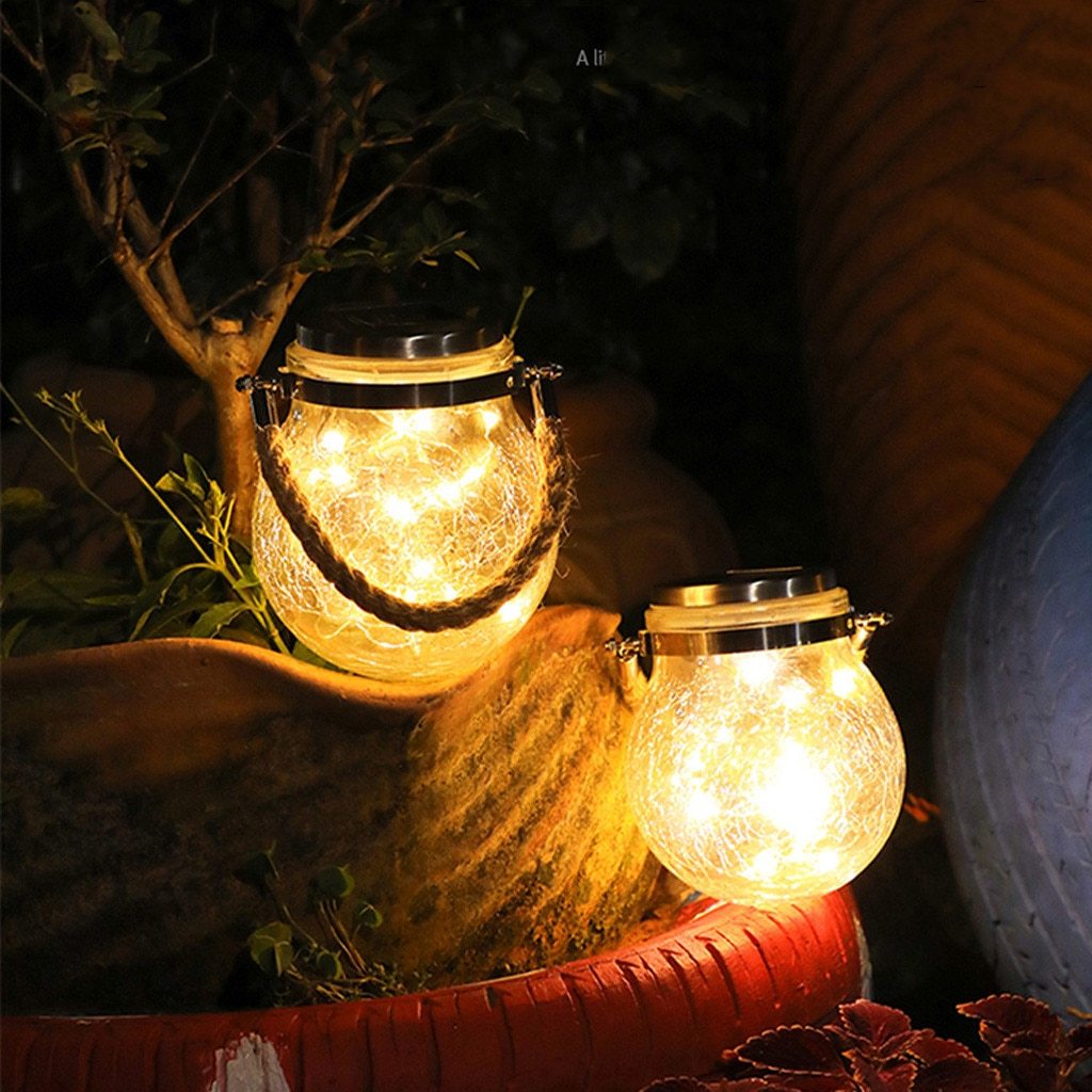 Calarbo™ Modern Round Glass Jar Garden Hanging Lamp