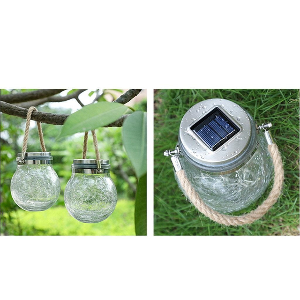 Calarbo™ Modern Round Glass Jar Garden Hanging Lamp