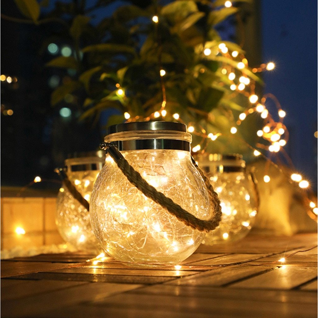 Calarbo™ Modern Round Glass Jar Garden Hanging Lamp