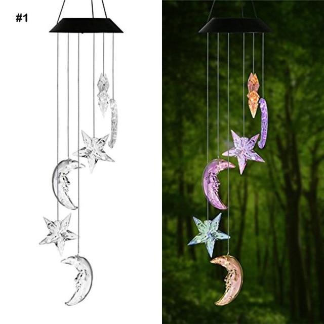 Calarbo™ Wind Chime LED Lights Moons & Stars