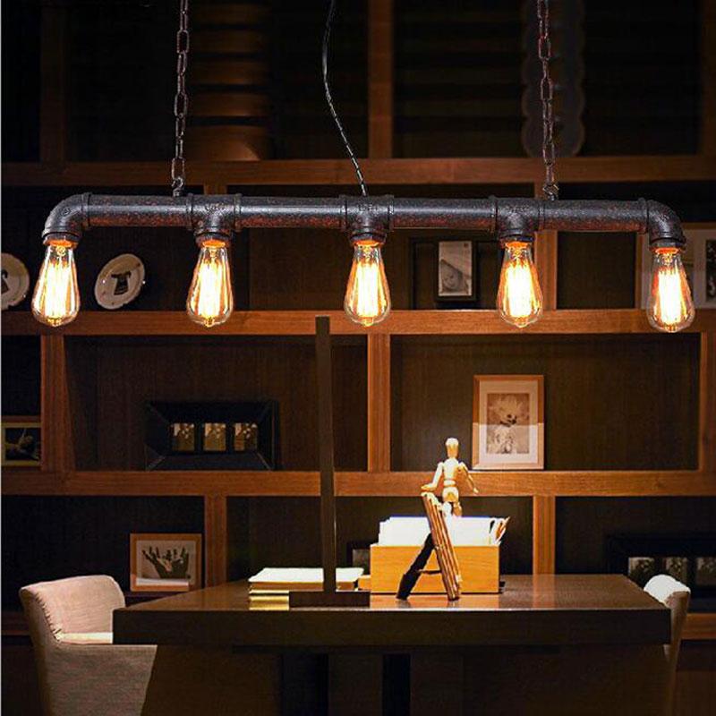 Calarbo™ Vintage Industrial Pipe Pendant Chandelier Black Chandelier