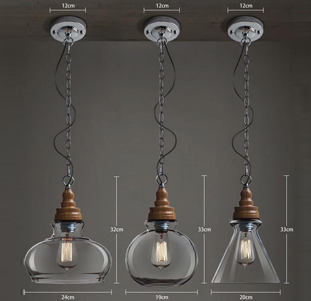 Calarbo™ Thalia - Clear Glass Vintage Antique Hanging Light Light