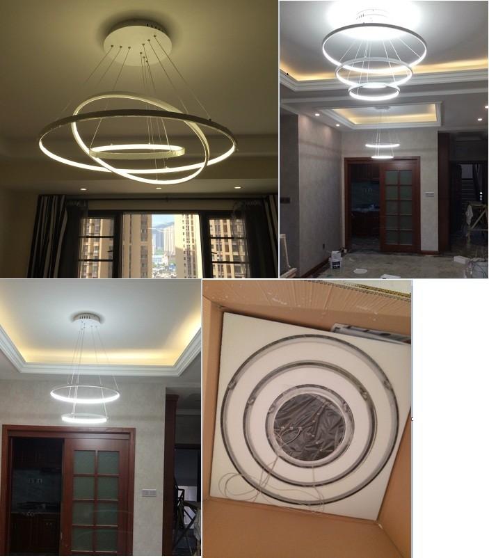 Calarbo™ Indoor Modern Circular Ring Chandelier Chandelier