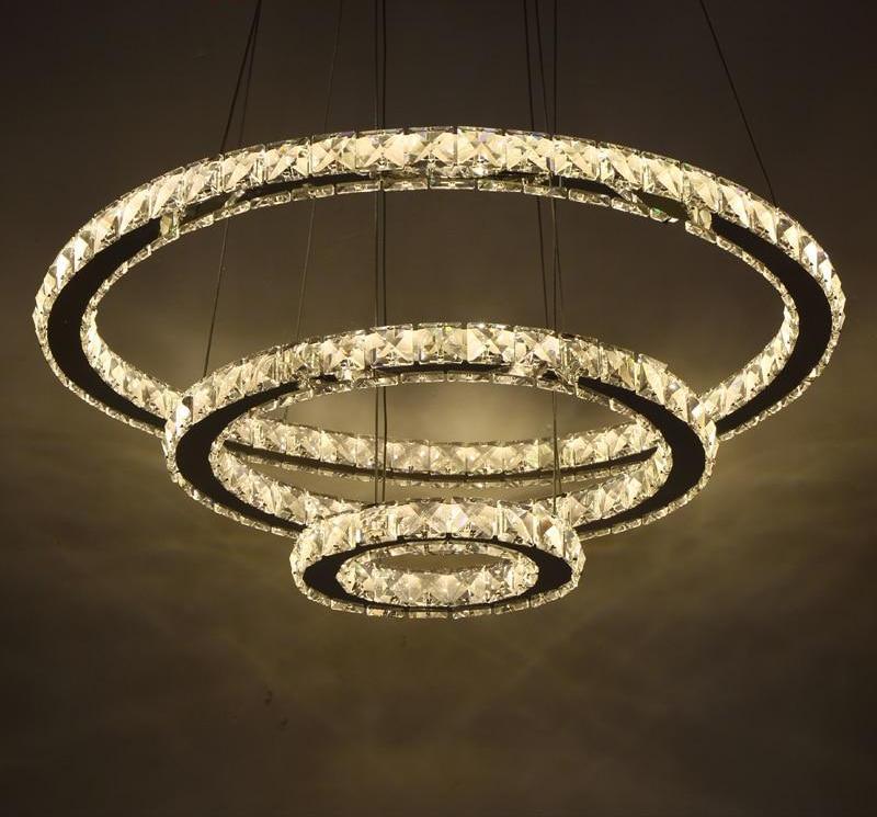 Calarbo™ Circular Crystal LED Chandelier Warm White Chandelier