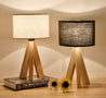 Calarbo™ Lizbeth - Three Leg Wooden Base Lamp Beige White