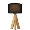 Calarbo™ Lizbeth - Three Leg Wooden Base Lamp Black