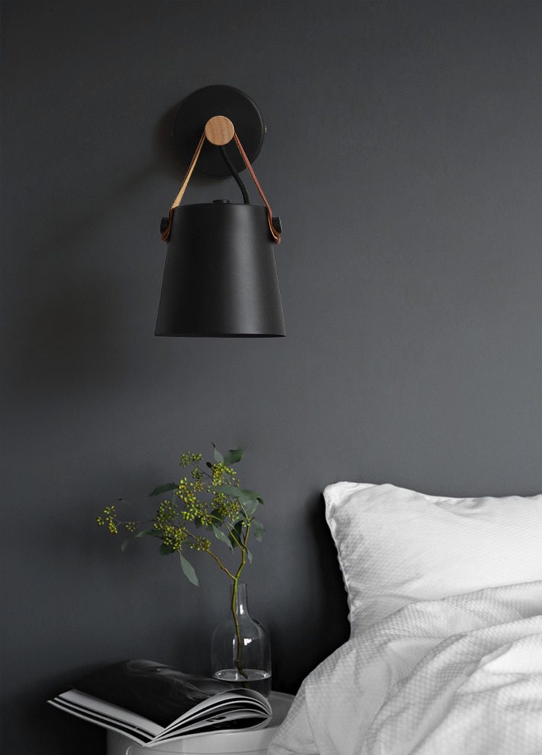 Calarbo™ Nordic Wooden Hanging Wall Lamp Light