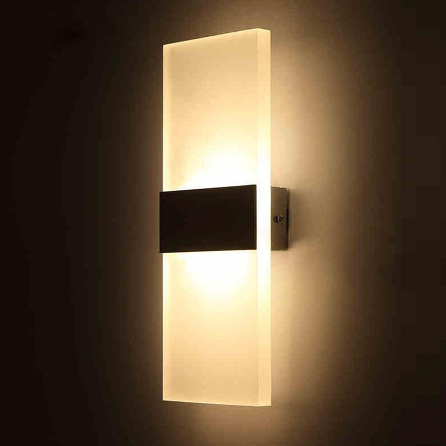 Calarbo™ Modern Strip Acrylic LED Wall Lamp Black Light