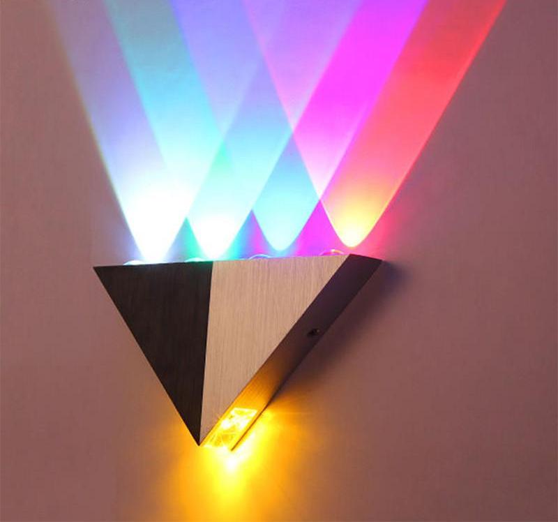 Calarbo™ Modern LED Triangle Wall Lamp Rainbow Light
