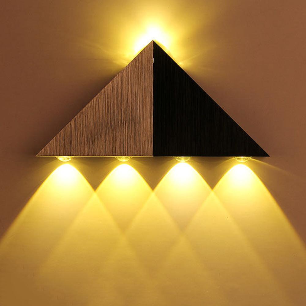 Calarbo™ Modern LED Triangle Wall Lamp Yellow Multi Light