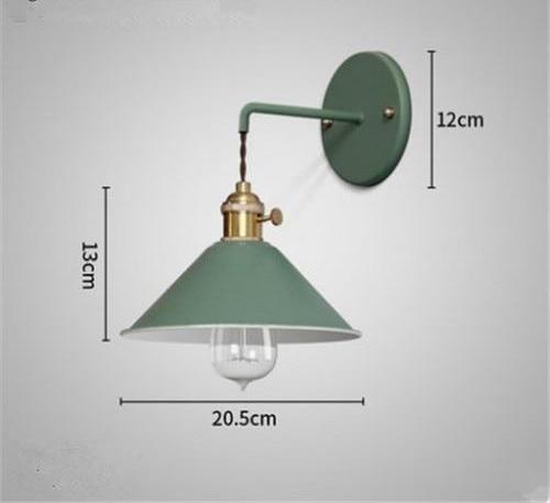 Calarbo™ Linus - Vintage Plated Wall Lamp Green Light