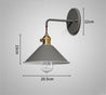 Calarbo™ Linus - Vintage Plated Wall Lamp Gray Light