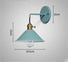 Calarbo™ Linus - Vintage Plated Wall Lamp Blue Light