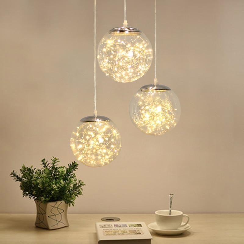 Calarbo™ Levi - LED Light String Pendant Lamp 3 Lights Round Light