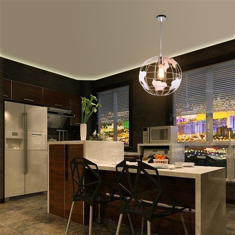 Calarbo™ Modern Nordic World Globe Hanging Light White Light
