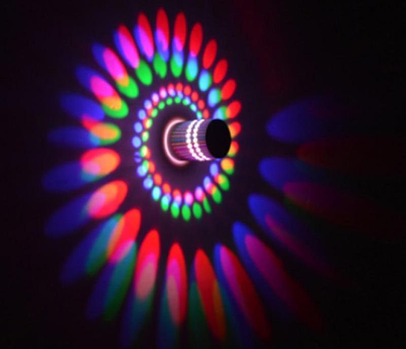 Calarbo™ Modern Swirl LED Ceiling Light Red, Blue & Green Light