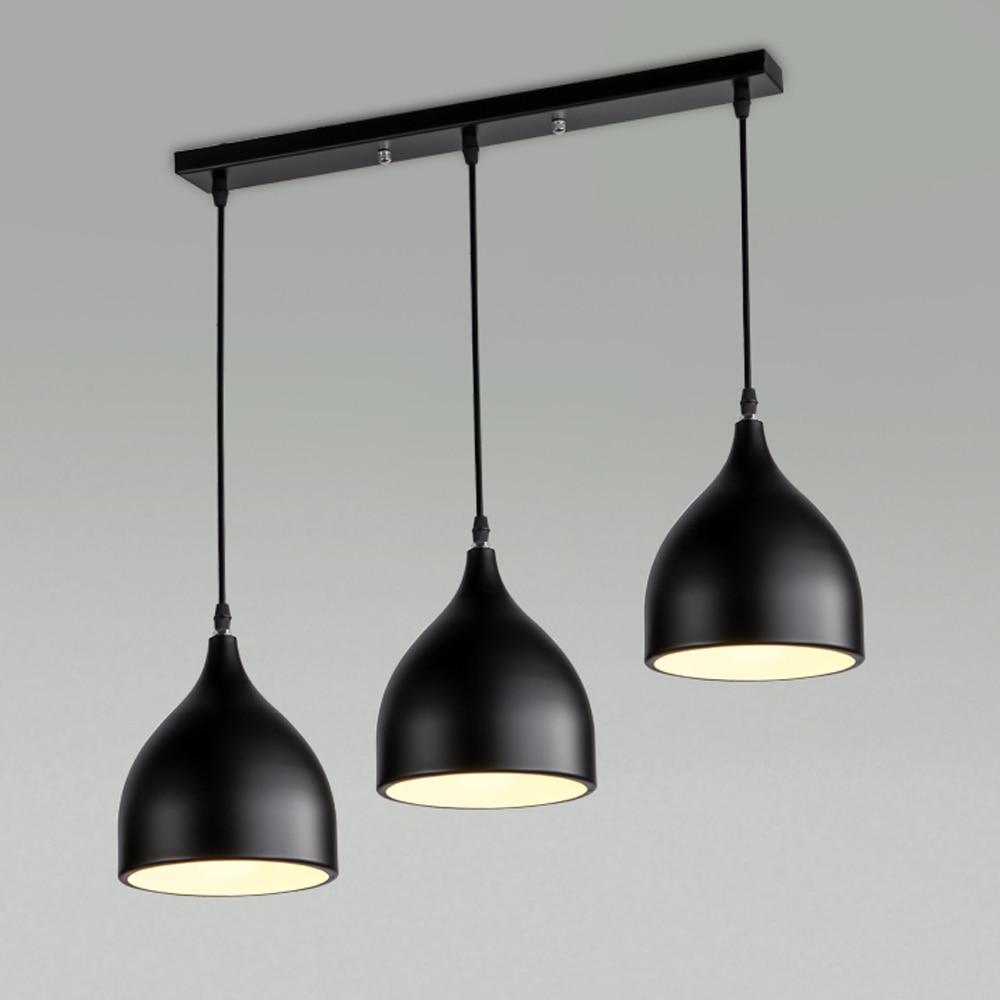 Calarbo™ Modern Nordic Pendant Hanging Lights Black 3 Linear Light