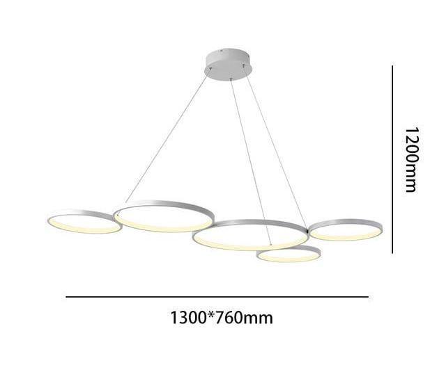 Calarbo™ Gleam - Minimalism Art Deco Hanging Light White Large - 51" x 30" Light