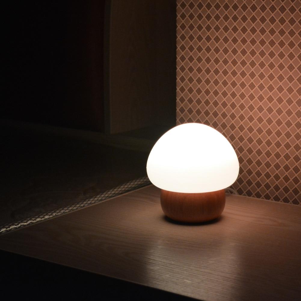 Calarbo™ Champi - Wooden Base Mushroom Lamp Light