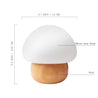 Calarbo™ Champi - Wooden Base Mushroom Lamp Light
