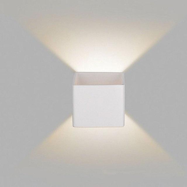 Calarbo™ Modern LED Up Down Cube Wall Lamp White Light