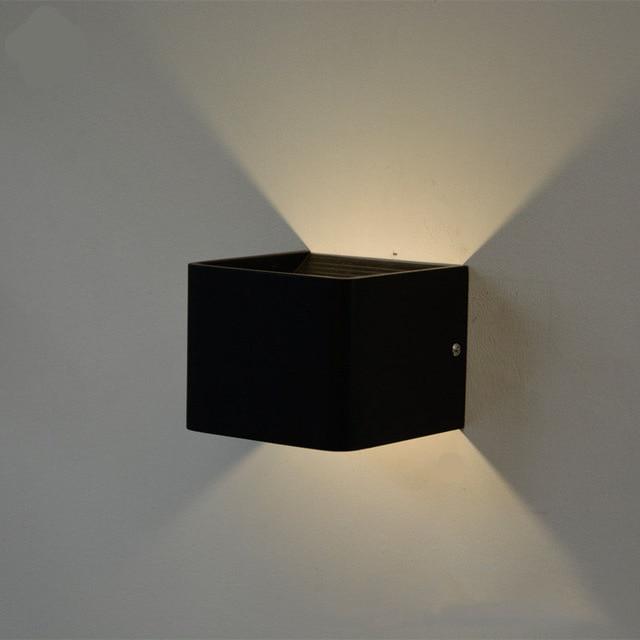 Calarbo™ Modern LED Up Down Cube Wall Lamp Black Light
