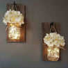 Calarbo™ Jinx - Wall Mounted Fairy Light Mason Jar White Light