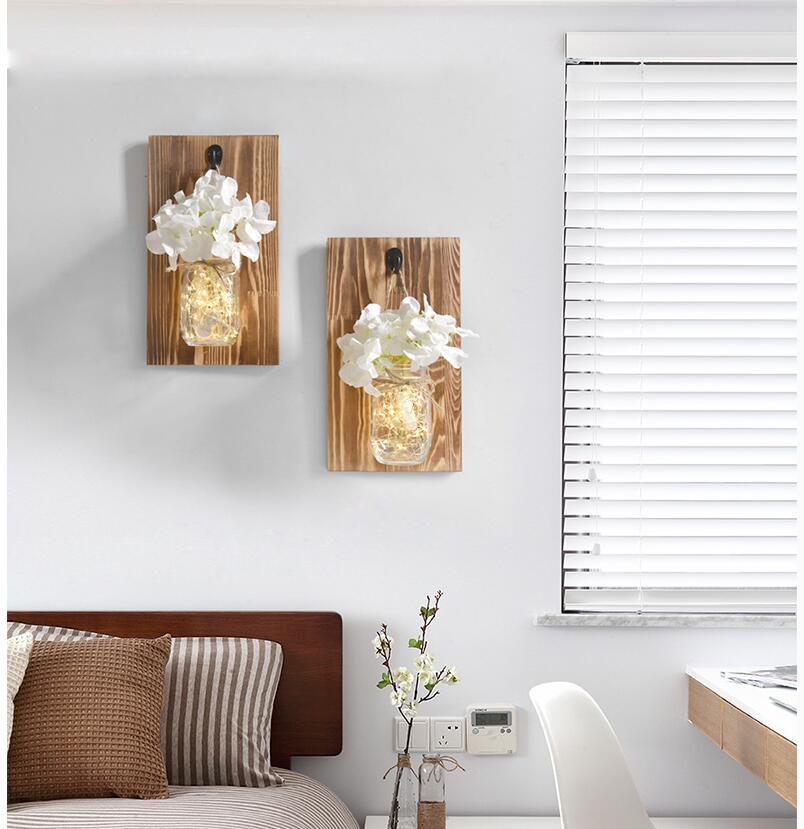 Calarbo™ Jinx - Wall Mounted Fairy Light Mason Jar Light