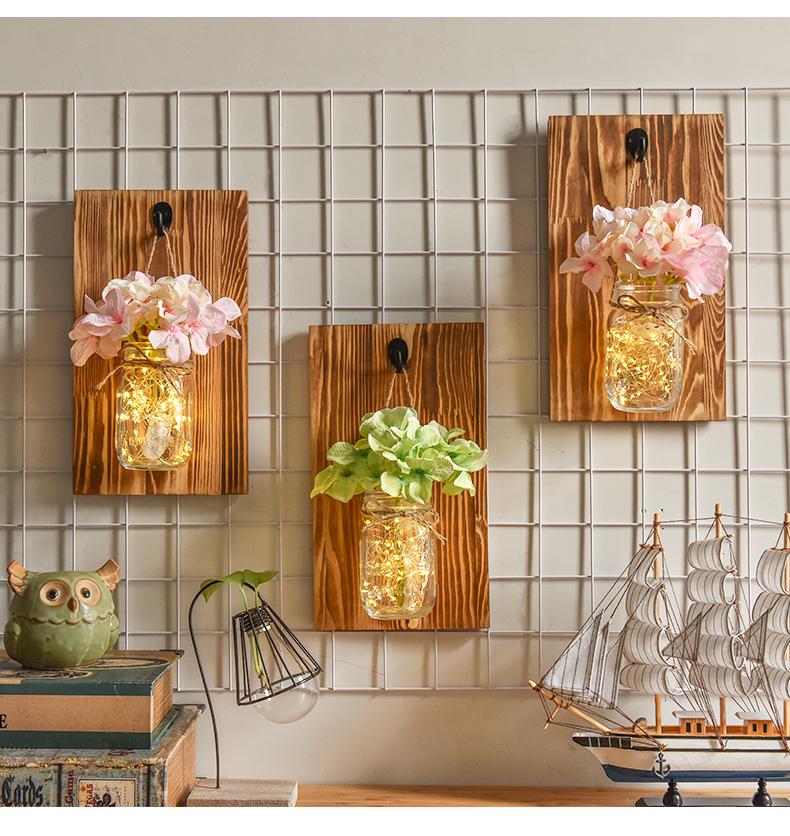 Calarbo™ Jinx - Wall Mounted Fairy Light Mason Jar Light