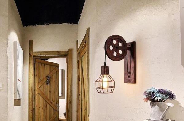 Calarbo™ Loft - Industrial Vintage Pulley Wall Mounted Lamp Light
