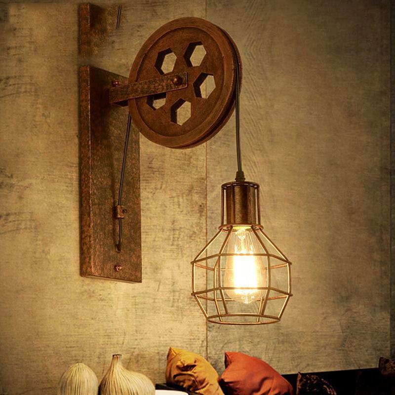 Calarbo™ Loft - Industrial Vintage Pulley Wall Mounted Lamp Light