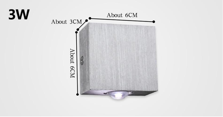 Calarbo™ Modern LED Cube Box Wall Lamp Light