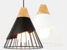 Calarbo™ Wooden Base Iron Cage Hanging Nordic Lamp Light