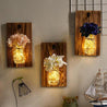 Calarbo™ Jinx - Wall Mounted Fairy Light Mason Jar Light