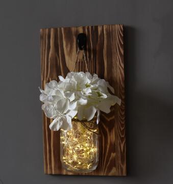 Calarbo™ Jinx - Wall Mounted Fairy Light Mason Jar Light