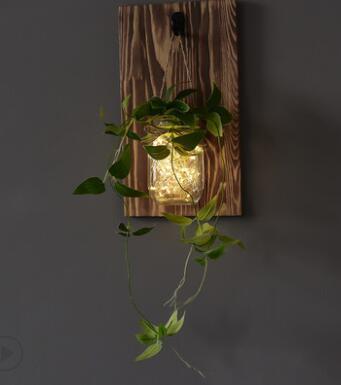 Calarbo™ Jinx - Wall Mounted Fairy Light Mason Jar Vine Light