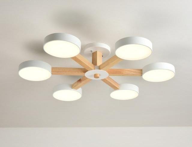 Calarbo™ Modern Luxury Multi Stem Lamp Chandelier White 6 Chandelier