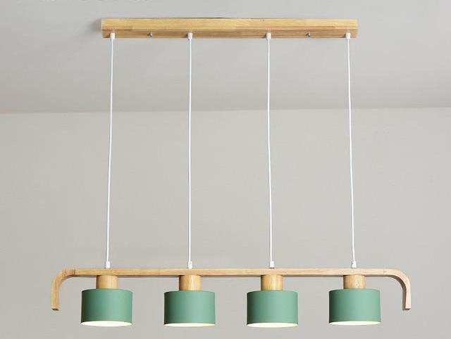 Calarbo™ Modern Nordic LED Pendant Lamp Green 4 Light