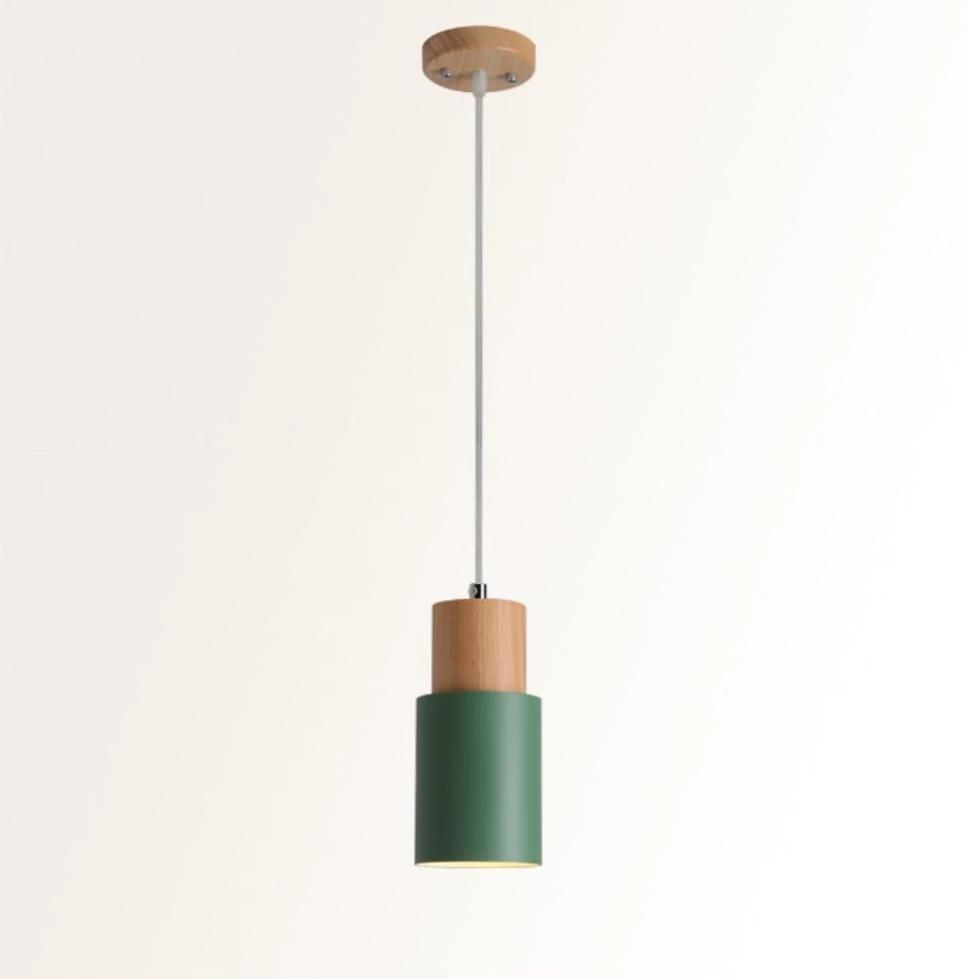 Calarbo™ Designer Nordic Wooden Base Hanging Light Green Light