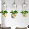 Calarbo™ Lileas - Modern Hanging Planter Lamp Gold Light