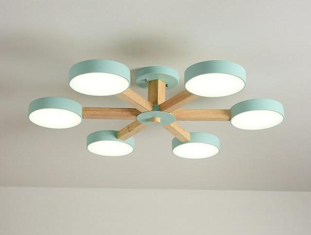 Calarbo™ Modern Luxury Multi Stem Lamp Chandelier Blue 6 Chandelier