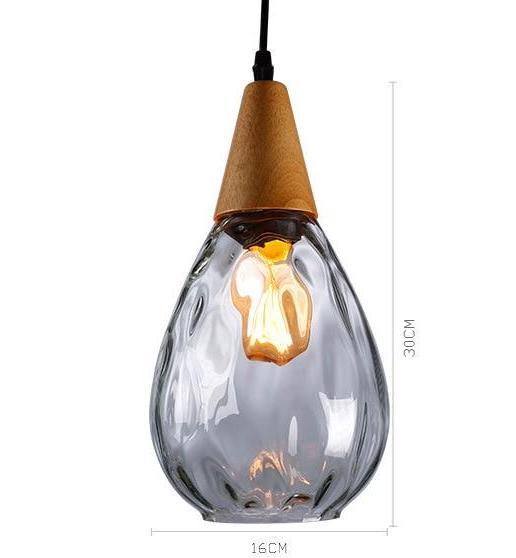 Calarbo™ Sergia - Modern Nordic Drop Glass Pendant Lamp Clear Light