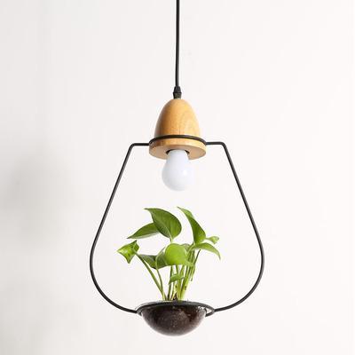 Calarbo™ Zox - Modern Nordic Iron Pendant Planter Lamp Cone Black Light