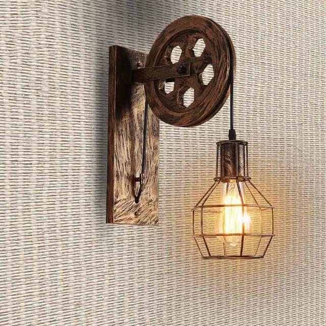 Calarbo™ Loft - Industrial Vintage Pulley Wall Mounted Lamp Bronze Light