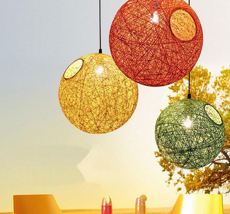 Calarbo™ Hilde - Vintage Wicker Pendant Lamp Light