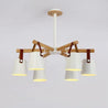Calarbo™ Modern Nordic Drop Down Pendant Chandelier White 6 Chandelier