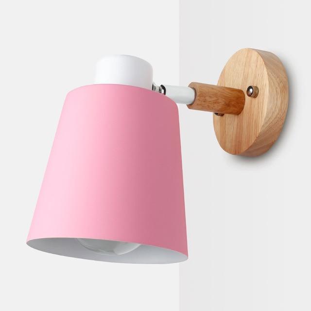 Calarbo™ Modern Nordic Lantern Wall Lamp Pink Light