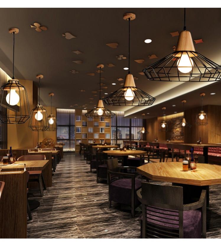 Calarbo™ Modern Nordic Wrought Iron Hanging Cage Lamp Light